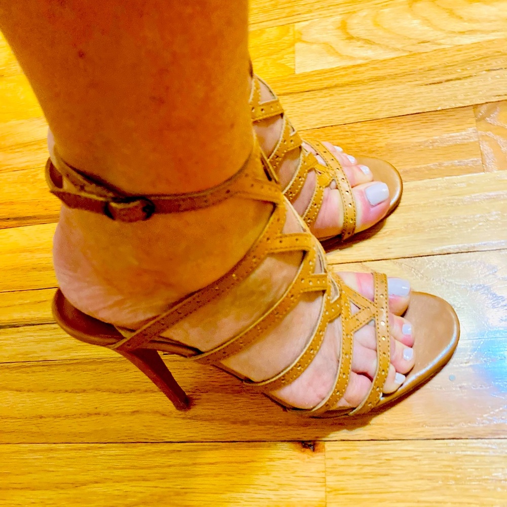 CHRISTIAN LOUBOUTIN US:7.0 (38$High-Heels Sandals Beige Brown